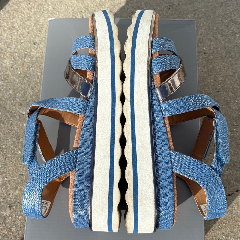 Vionic Kellyn Wedge Flatform Sandal Vallarta Blue… - image 5